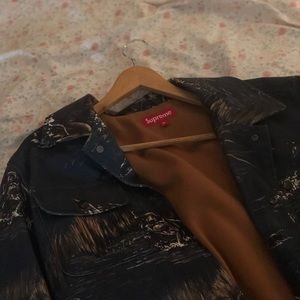 Supreme — Ducks and Dogs Chore Coat — Blue